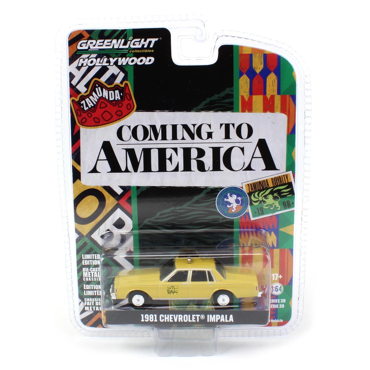 1/64 1981 Chevrolet Impala Taxi, Coming to America, Hollywood
