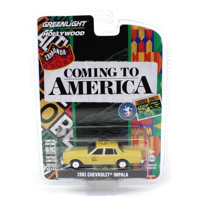 1/64 1981 Chevrolet Impala Taxi, Coming to America, Hollywood Series 39