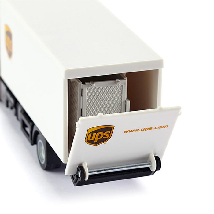 (B&D) 1/50 UPS Transport MAN Box Truck with Liftgate - Damaged Box