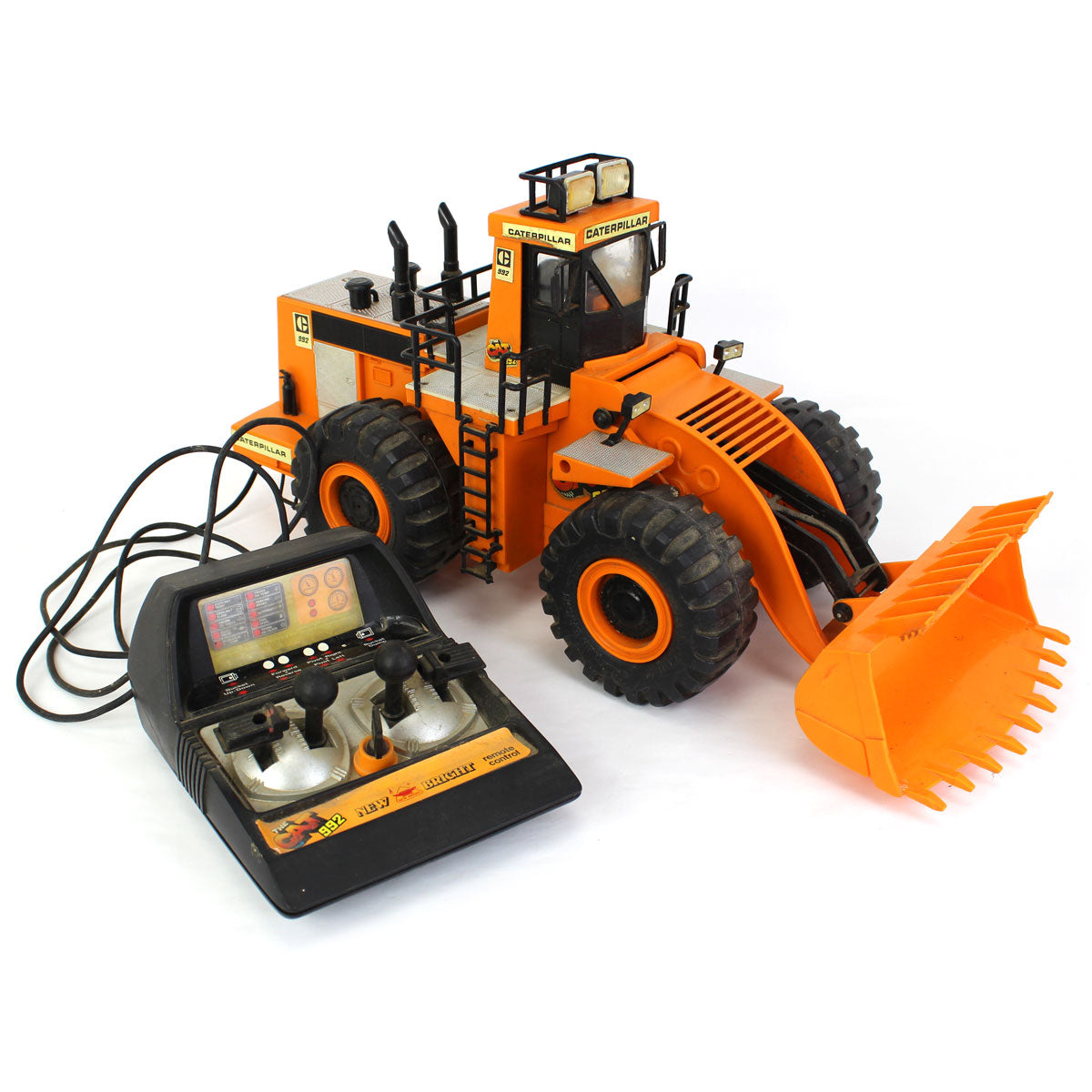 Lot of (1) Remote Controlled Caterpillar 992 Tractor with Loader