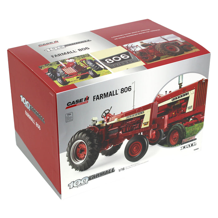 (B&D) 1/16 Limited Edition Farmall 806, Farmall 100th Anniversary Edition - Damaged Box