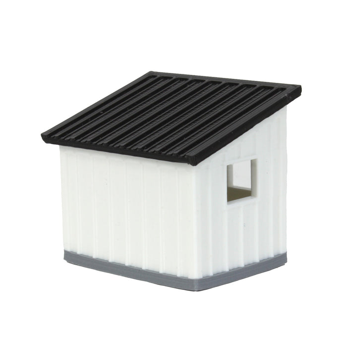 1/64 Black/White Chicken Coop Shed, 3D Printed