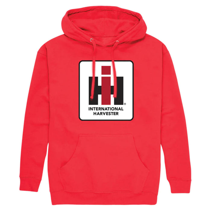 International Harvester Logo IH Red Hooded Sweatshirt