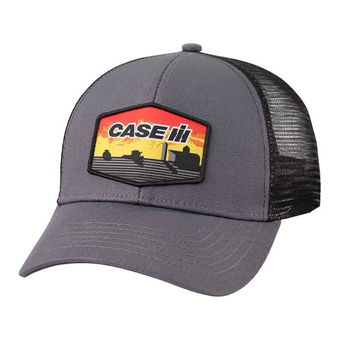 Case IH Graphite Sunset Hat with Black Mesh Back