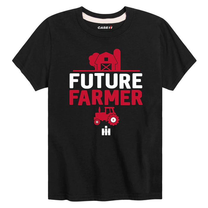 Youth IH Farmall Future Farmer Black Short Sleeve T-Shirt