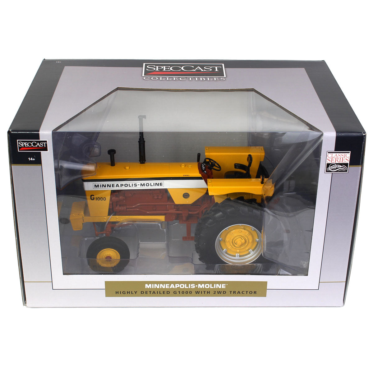 1/16 Minneapolis Moline G1000 Wide Front Tractor with Brown Belly