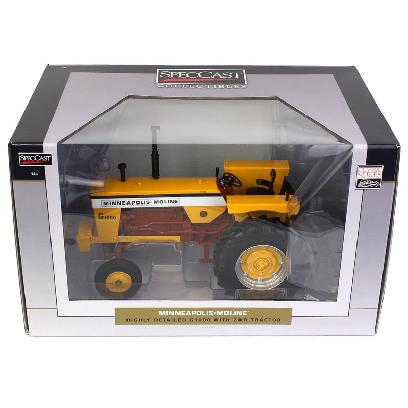 1/16 Minneapolis Moline G1000 Wide Front Tractor with Brown Belly by SpecCast