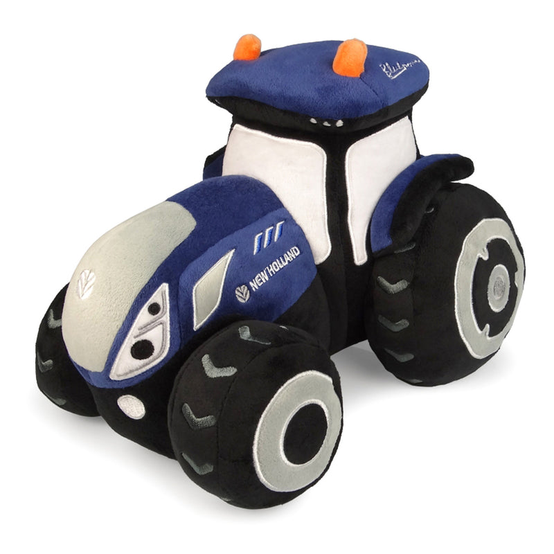 Kids New Holland T7 Blue Power Soft Plush Toy Tractor