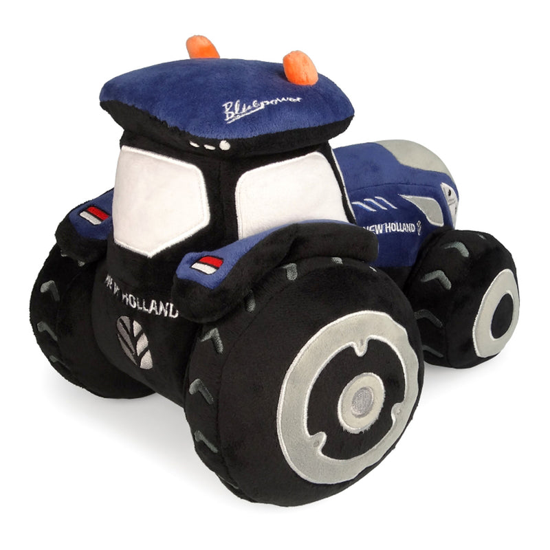 Kids New Holland T7 Blue Power Soft Plush Toy Tractor