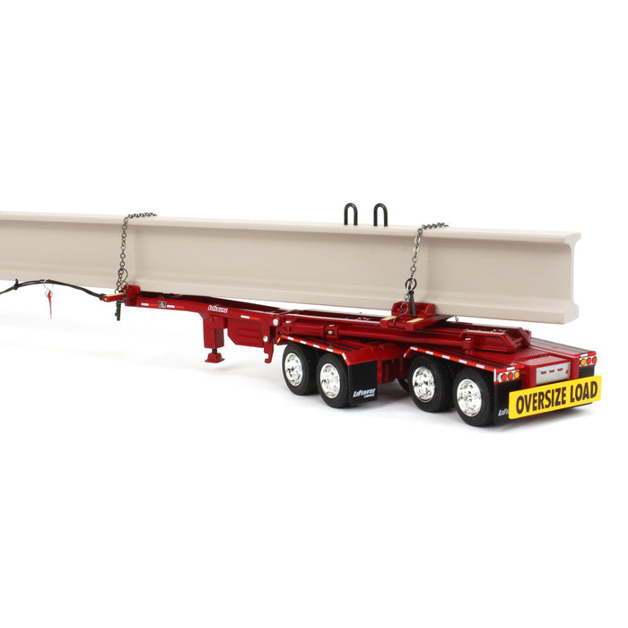 1/64 Peterbilt 389 w/ ERMC Hydra-Steer Trailer & 90' Beam Load, 2023 Nat'l Toy Truck 'N Construction Show