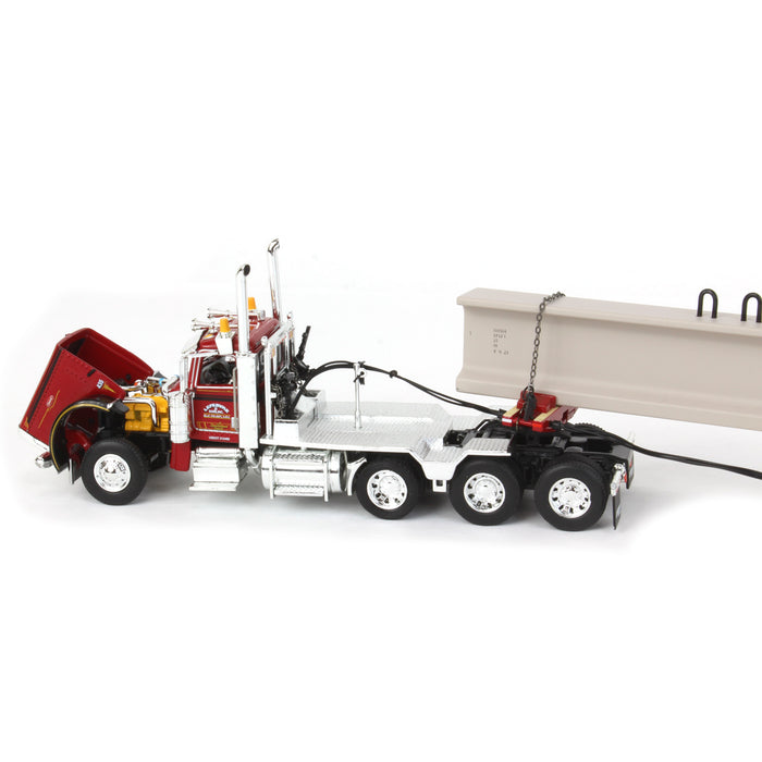 1/64 Peterbilt 389 w/ ERMC Hydra-Steer Trailer & 90' Beam Load, 2023 Nat'l Toy Truck 'N Construction Show