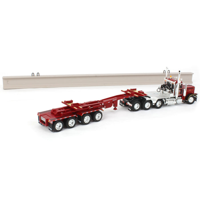 1/64 Peterbilt 389 w/ ERMC Hydra-Steer Trailer & 90' Beam Load, 2023 Nat'l Toy Truck 'N Construction Show