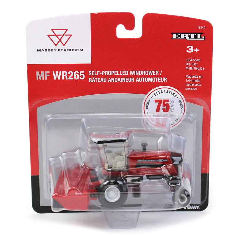 1/64 Massey Ferguson WR265 Self-Propelled Windrower by ERTL