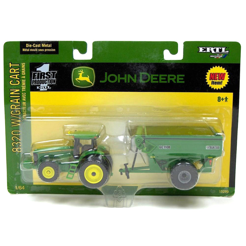 1/64 John Deere 8320 Tractor with Duals & Grain Cart by ERTL