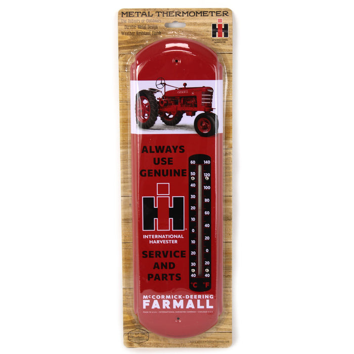 Always Use Genuine IH Service and Parts Metal Thermometer, 5.125in x 17.375in