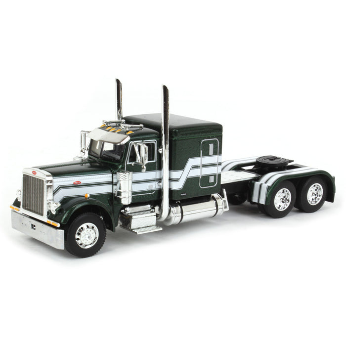 1/64 Metallic Green Husky Peterbilt 379 w/ Fontaine Renegade Lowboy & Husky Manure Spreader, DCP by First Gear