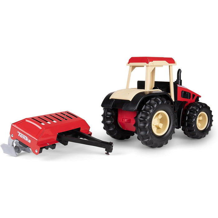 Tonka Steel Classics Retro Cab Tractor with Red Plow