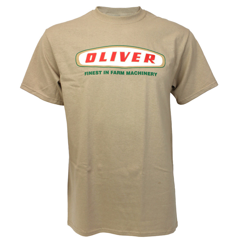 Oliver Oval Logo Tan Short Sleeve T-Shirt