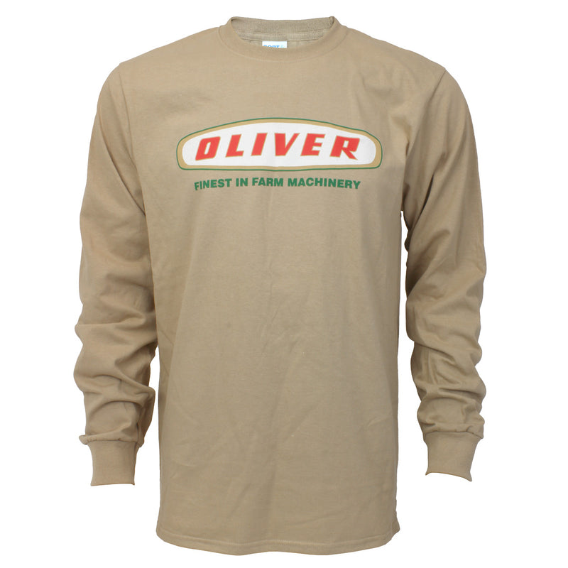 Oliver Oval Logo Tan Long Sleeve Shirt