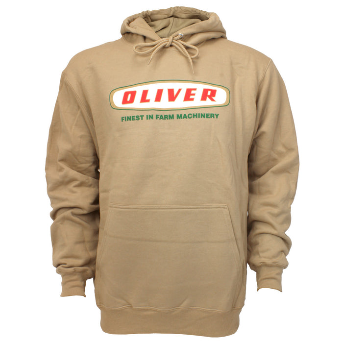 Oliver Oval Logo Tan Hooded Sweatshirt