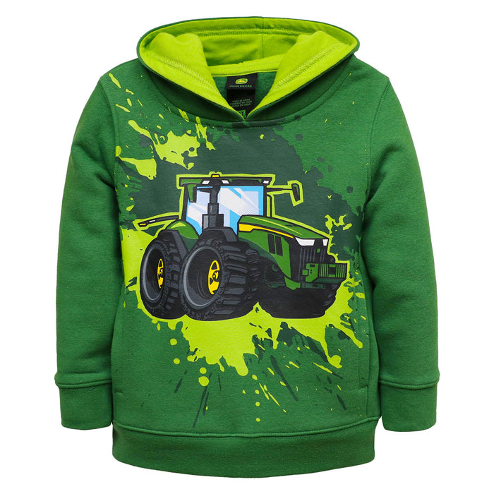 John Deere Toddler Splash Tractor Fleece Hooded Sweatshirt