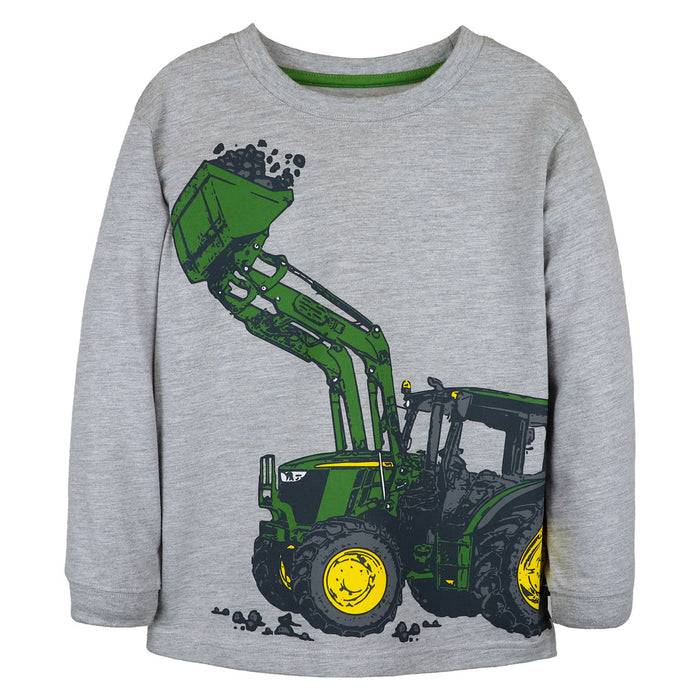 John Deere Childrens' Tractor with Loader Long Sleeve T-Shirt