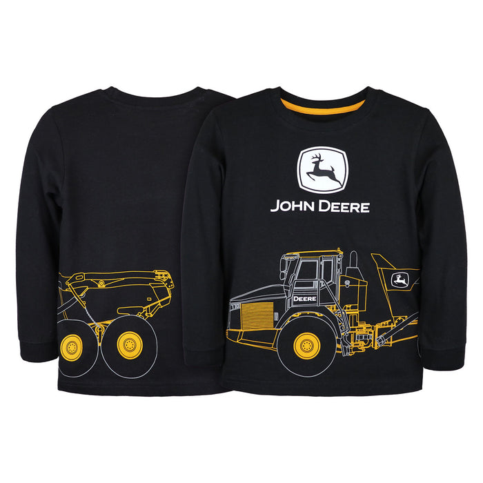 John Deere Childrens' Construction Long Sleeve T-Shirt