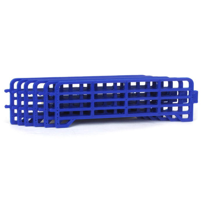 1/64 Pack of 6 Blue Long Fence Links,  3D Printed