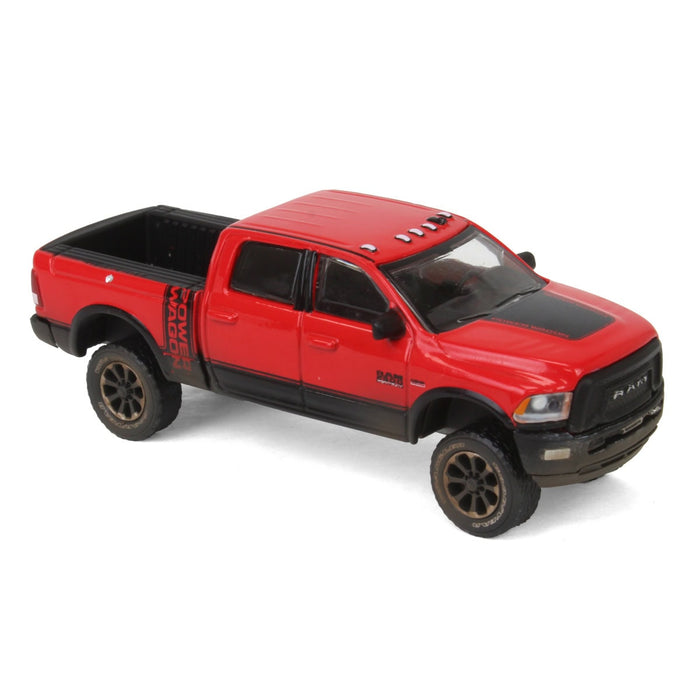 1/64 2017 Ram 2500 Power Wagon, Red with Mud Splatter, Down on the Farm Series 8