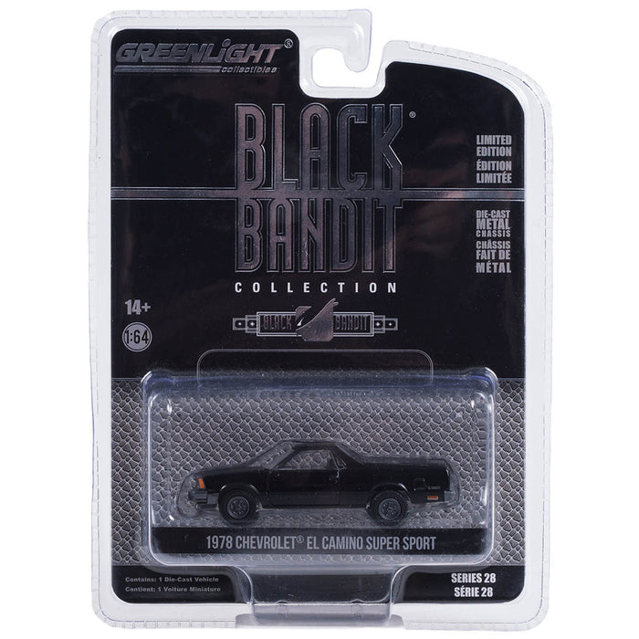 1/64 1978 Chevrolet El Camino Super Sport, Black Bandit Series 28