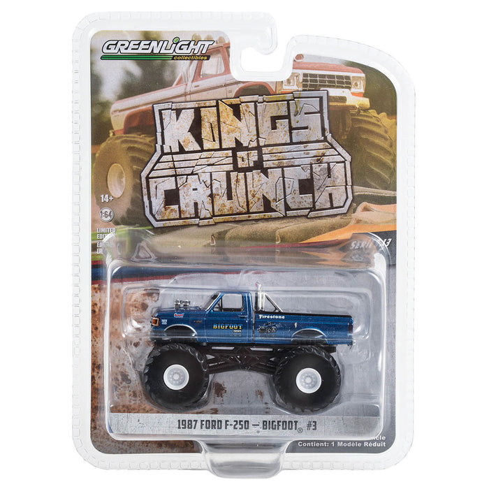 1/64 1987 Ford F-250 Bigfoot #3 Monster Truck, Kings of Crunch Series 13