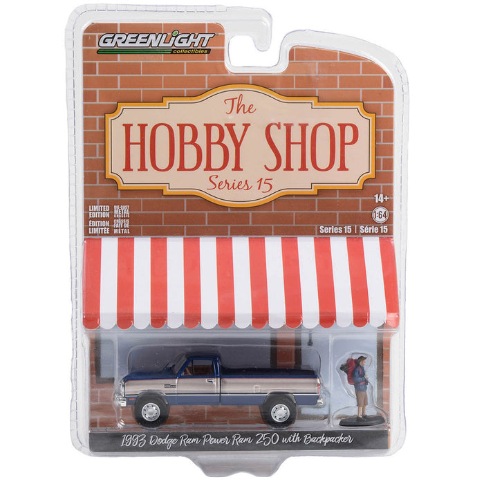 1/64 1993 Dodge Ram Power Ram 250 with Backpacker, Hobby Shop Series 15