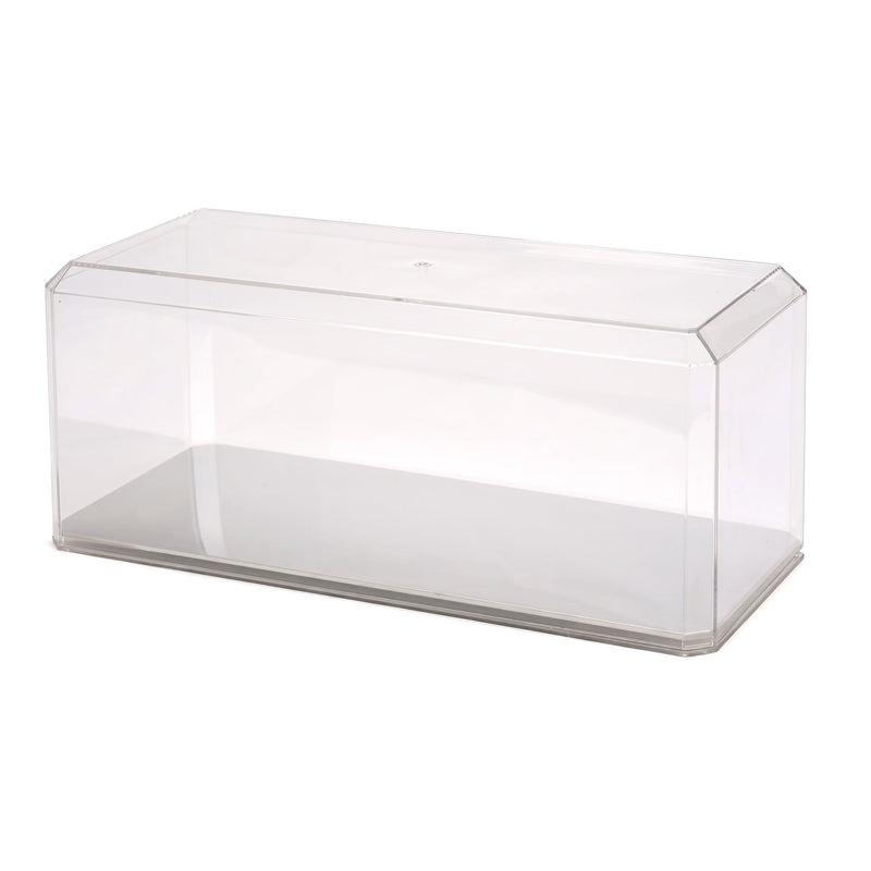 Clear Acrylic Display Case with Mirrored Base 15.5 x 7 x 6 Inch