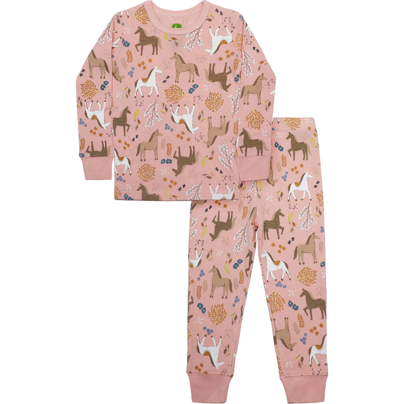 Children John Deere Horse Country Pajama Set