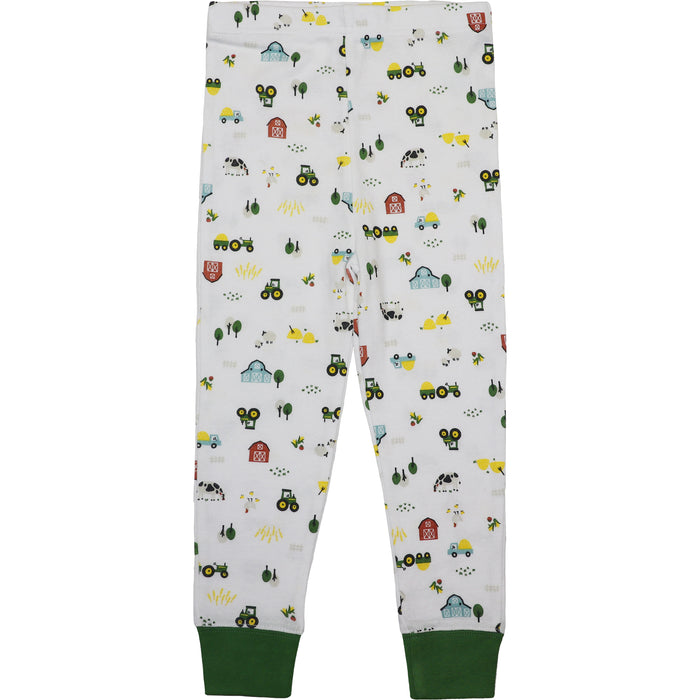 Toddler John Deere Farmland White Pajama Set