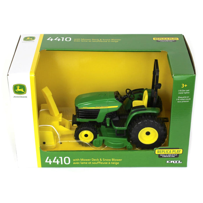 1/16 John Deere 4410 with Mower Deck & Snowblower