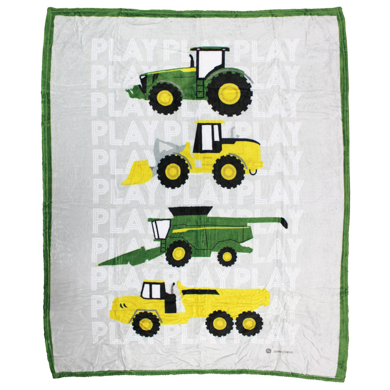 YOUTH John Deere Logo 50in x 60in Throw Blanket