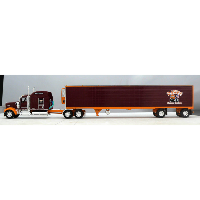 1/64 Kenworth W900L w/ Utility Spread-Axle Reefer, Dawes Contract Carriage, DCP by First Gear