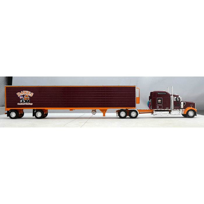 1/64 Kenworth W900L w/ Utility Spread-Axle Reefer, Dawes Contract Carriage, DCP by First Gear