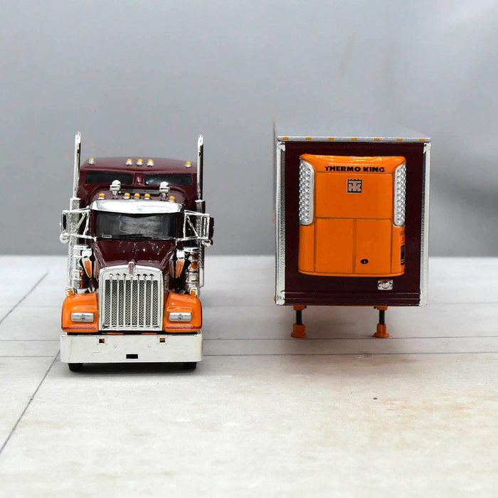 1/64 Kenworth W900L w/ Utility Spread-Axle Reefer, Dawes Contract Carriage, DCP by First Gear