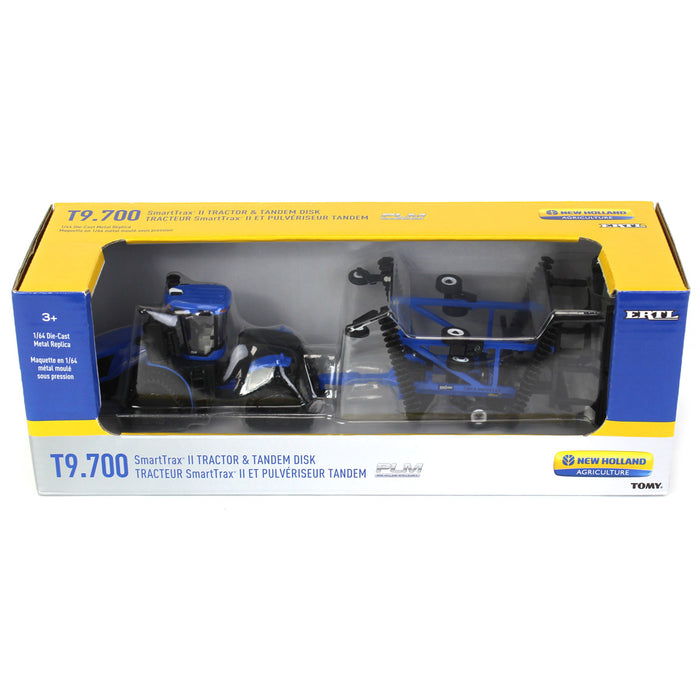 (B&D) 1/64 New Holland T9.700 SmartTrax II with PLM Intelligence & Folding Disc - Damaged Box