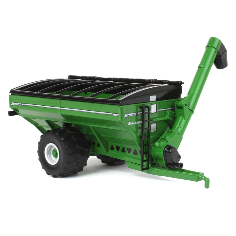 (B&D) 1/64 Brent 1198 Avalanche Grain Cart with Flotation Tires, Green - Damaged Box