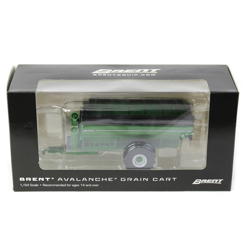 (B&D) 1/64 Brent 1198 Avalanche Grain Cart with Flotation Tires, Green - Damaged Box