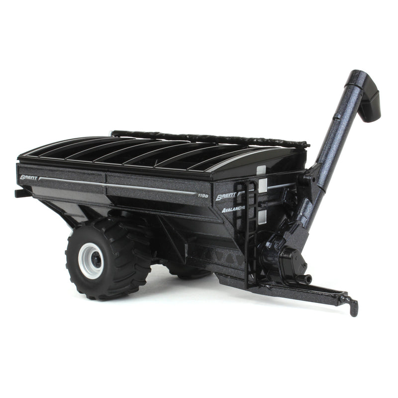 1/64 Brent 1198 Avalanche Grain Cart with Flotation Tires by SpecCast, Metallic Black