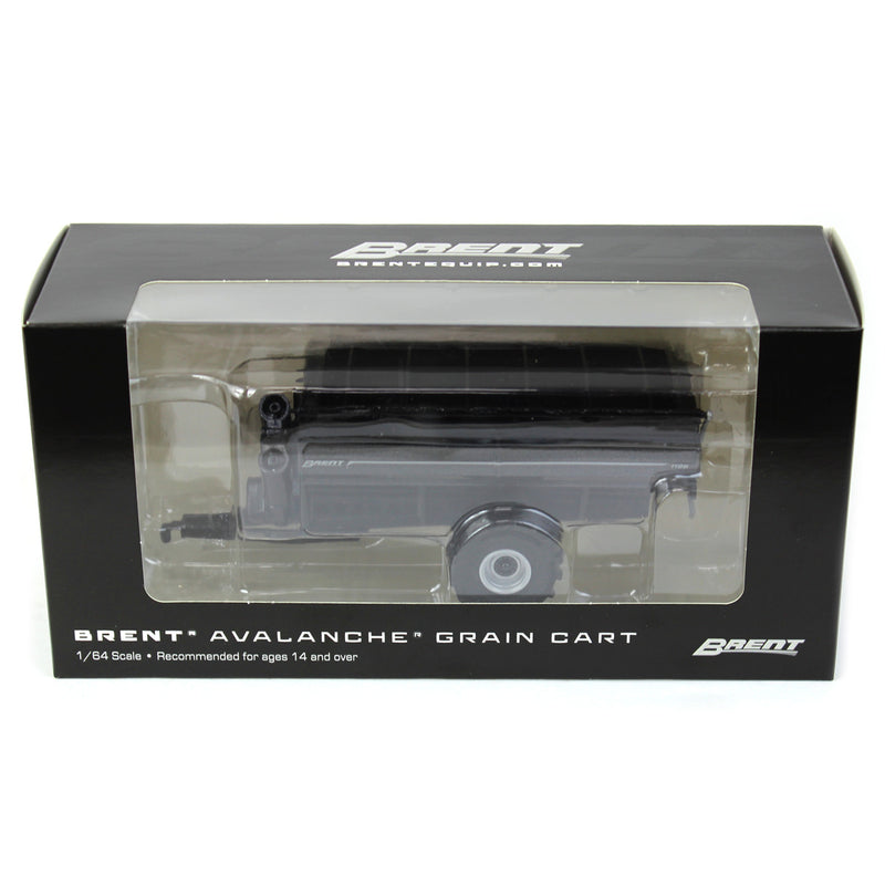 1/64 Brent 1198 Avalanche Grain Cart with Flotation Tires by SpecCast, Metallic Black