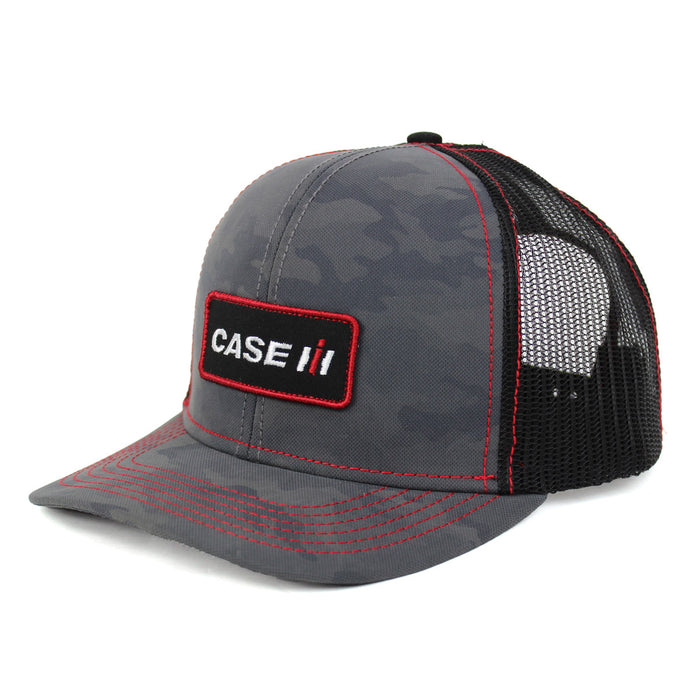 Case IH Embroidered Patch Logo Camo Cap with Black Mesh Back