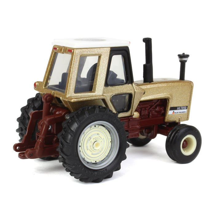 Metallic Gold Chase Unit ~ 1/64 Allis Chalmers 7050 Maroon Belly 50th Anniversary Tractor by ERTL