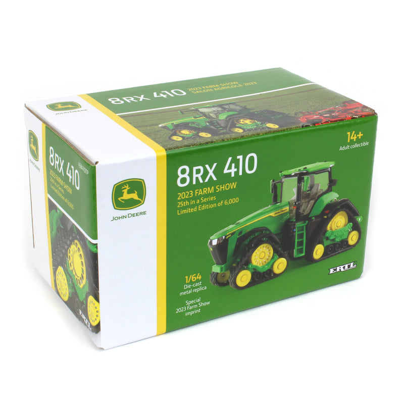 1/64 John Deere 8RX 410 with Tracks, 2023 Farm Show