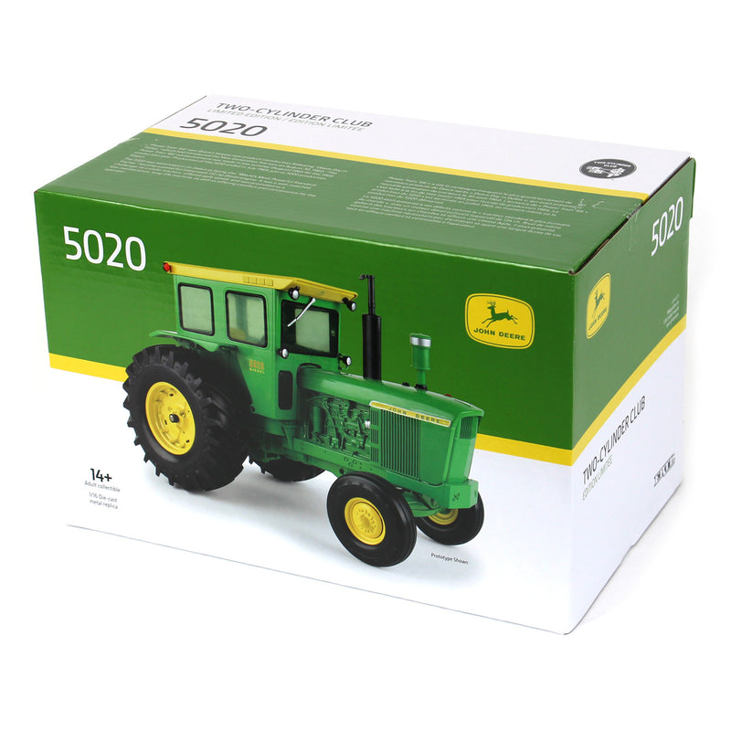 Gold Chrome Chase Unit ~ 1/16 John Deere 5020 w/ Cab, 2023 Two-Cylinder Club Collector Edition by ERTL