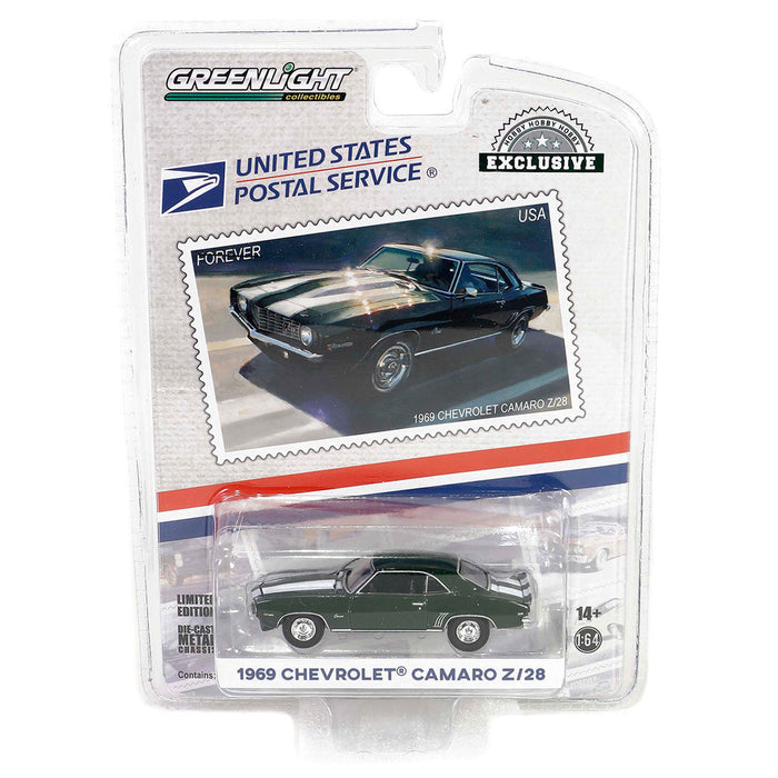 1/64 1969 Chevrolet Camaro Z/28, USPS 2022 Pony Car Stamp Collection by Tom Fritz, Hobby Exclusive